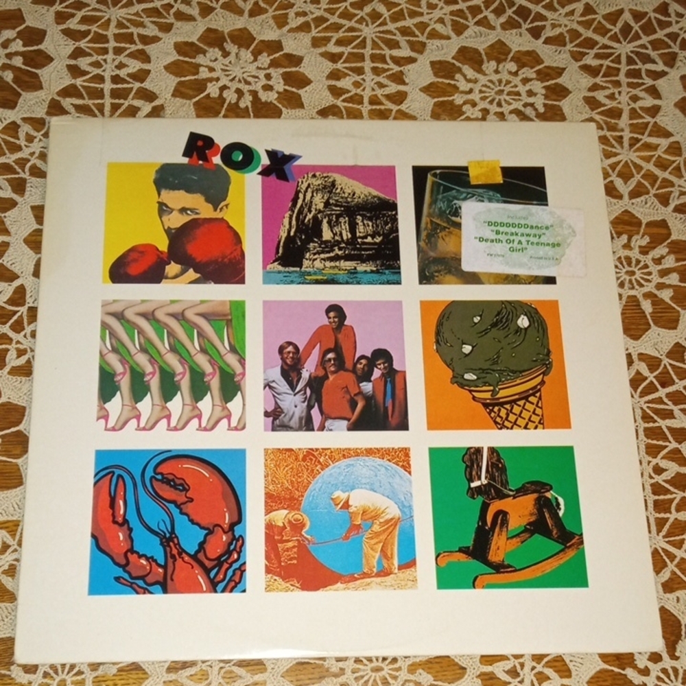 Colorful Vinyl Record with Art by Unknown Brand